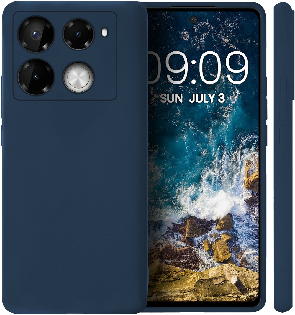 Мягкий Soft Touch чехол из силикона для INFINIX NOTE 40 PRO / 40 PRO PLUS с бархатной подкладкой