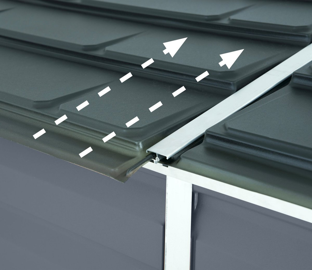 Сарай из поликарбоната Palram SkyLight Pent 4x6 grey