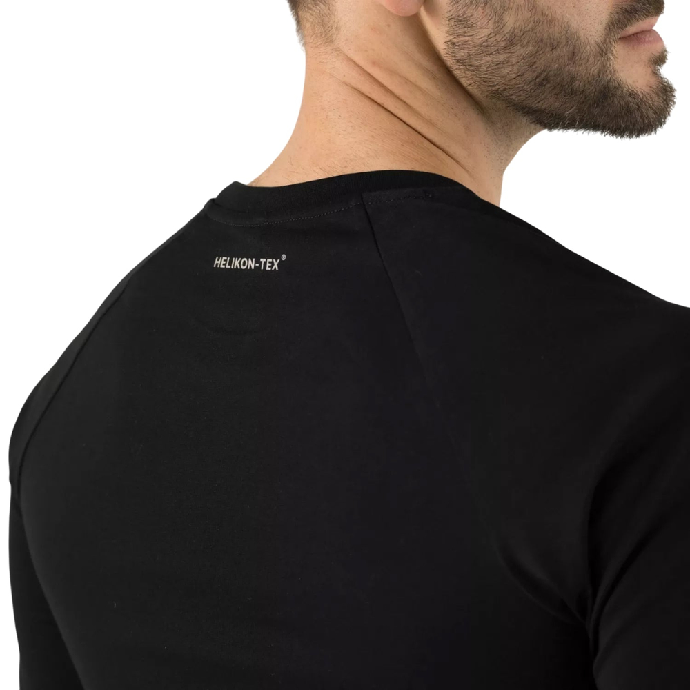 Лонгслив Helikon-Tex T-Shirt Long Sleeve (Helikon-Tex Logo) Black