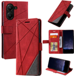 Дизайнерский чехол-книжка из кожи для POCO X7 PRO / REDMI TURBO 4 с отделом для наличных, 3 слотами для карт и подставкой