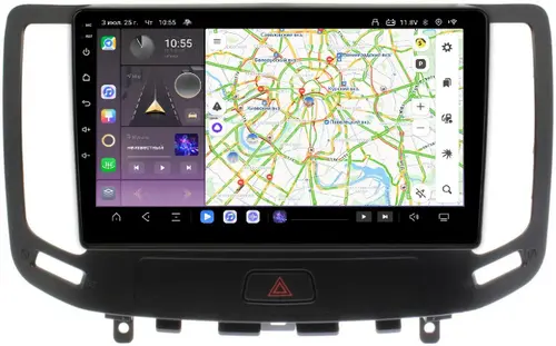 Магнитола для Infiniti G25, G35, G37, Nissan Skyline V36 2006-2013 (поддержка Bose) - Kuberg SF-9820 QLed, Android 13, Быстрейшая, CarPlay, SIM-слот