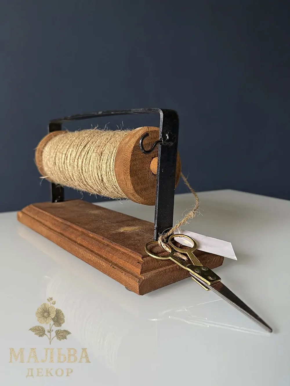 Держатель для верёвки "Сад" металл-дерево от CAMPO Home & Garden 28x10x15 см