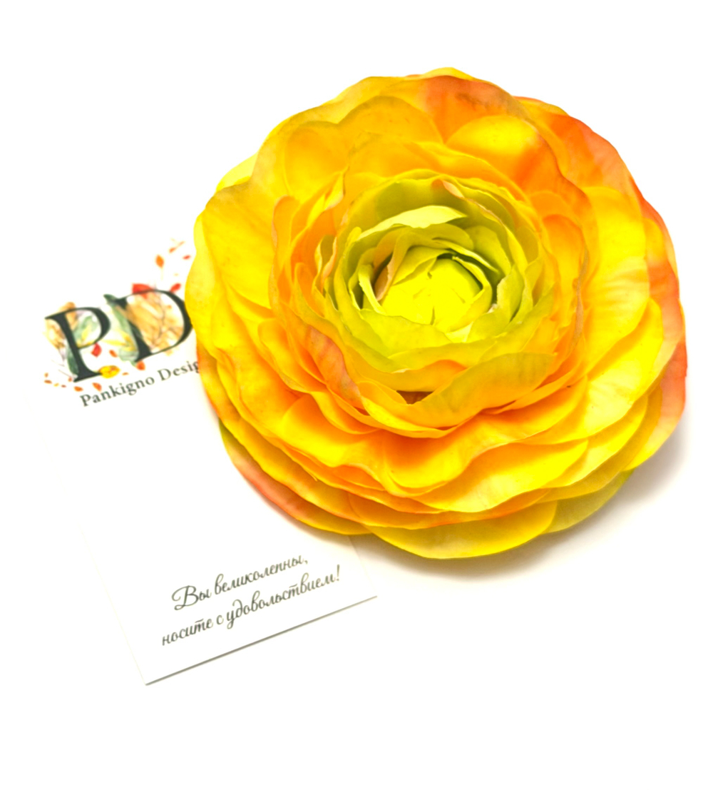 Брошь-заколка Pankigno Design Ранункулюс Spring