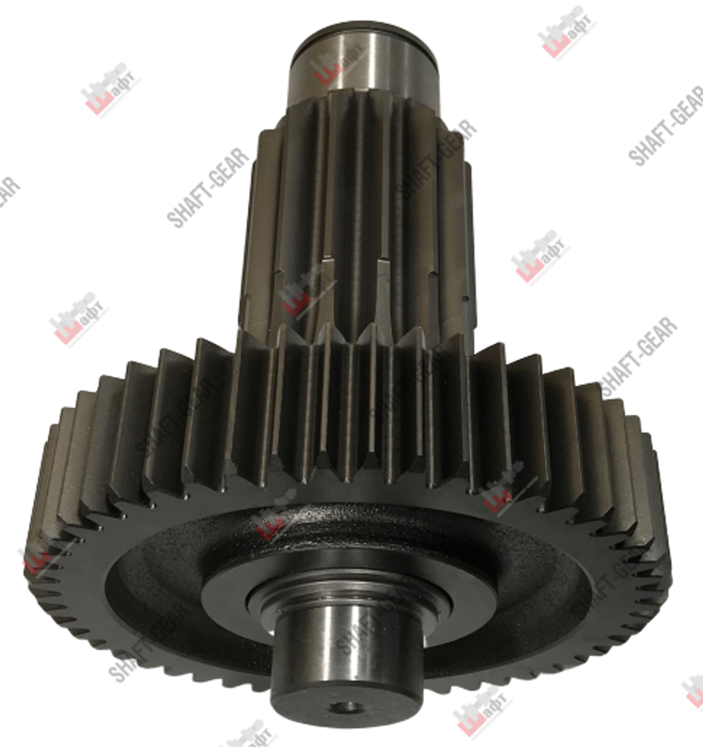 16JS200T-1707050 - Вал промежуточный демультипликатора (короткий) на КПП