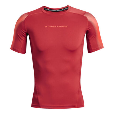 Мужское теннисное поло Under Armour Heatgear Novelty T-Shirt Men - Red, Orange