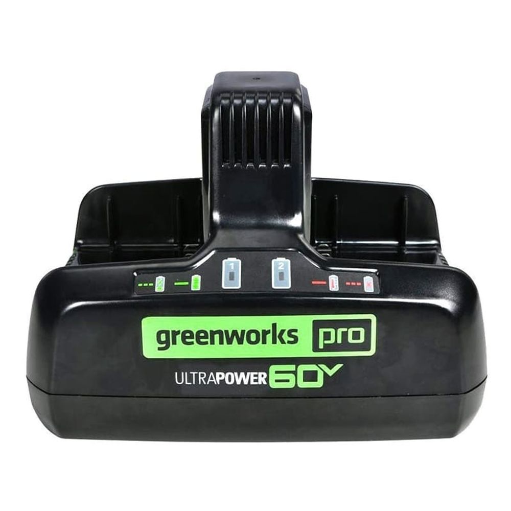 Быстрое зарядное устройство для двух аккумуляторов Greenworks G60DC10 Арт. 2954407, 60V, 10А
