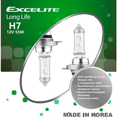 Лампа H7 55W 12V LL PX26d Excelite комплект долговечная