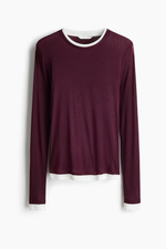 Тонкий трикотажный топ с многослойным видом - H&M