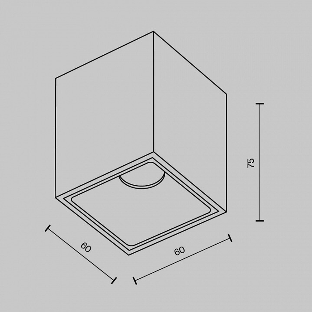 Накладной светильник Maytoni Alfa LED C065CL-8W3K-SQ-WB