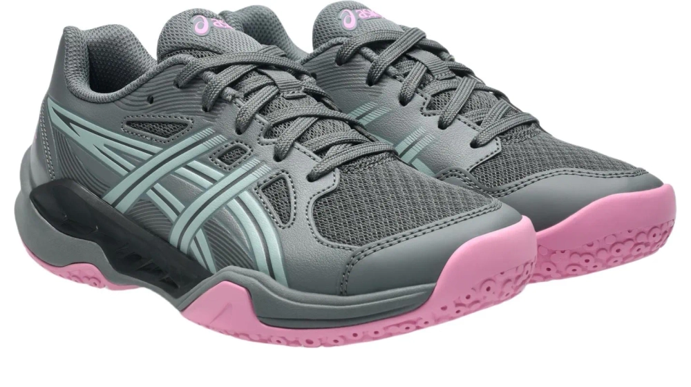 Детские теннисные кроссовки Asics Gel-Powerbreak GS - steel grey/ocean haze