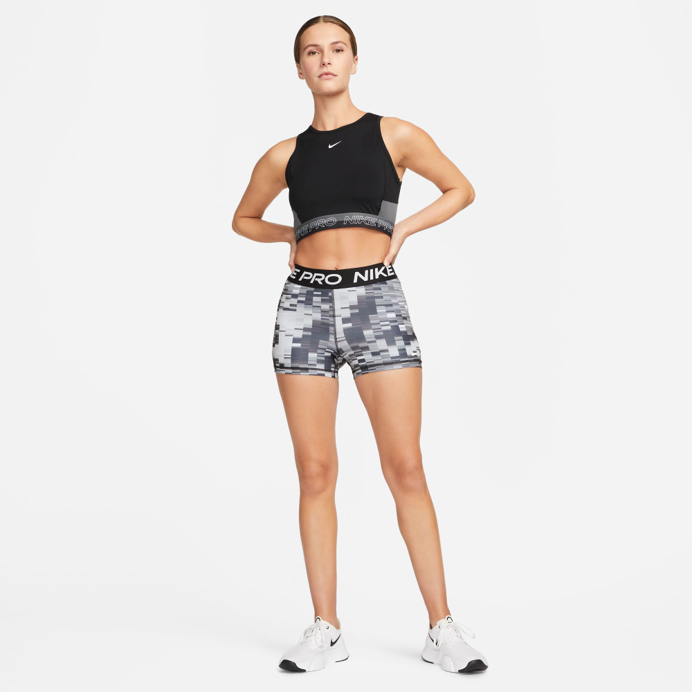 Женская теннисная майка Nike Dri-Fit Performance Cropped Tank Top Women - Black, Grey