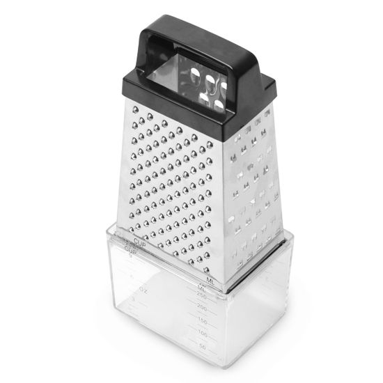 Терка кухонная с контейнером Kamille KM 7205 из нержавеющей стали (4 типа лезвий)