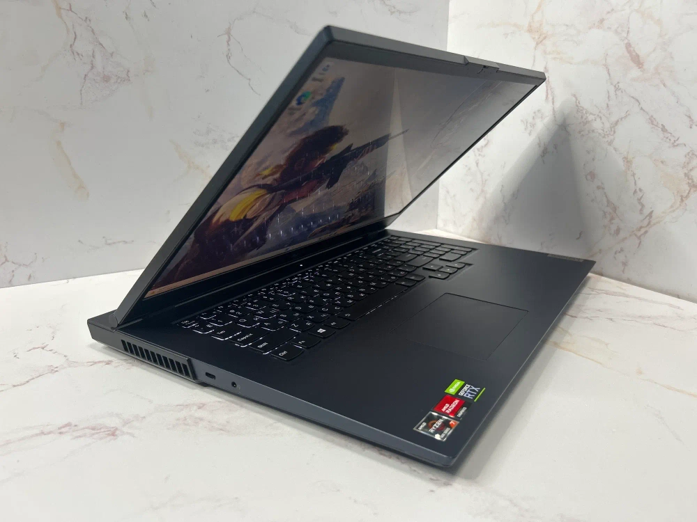 Ноутбук Lenovo Legion 5 17ACH6H (82JY0007RK) 17.3"/AMD Ryzen 7 5800H/RAM 16GB/SSD 512GB/nVidia GeForce RTX 3060 6GB/IPS 144Hz/1920*1080/DOS/Подсветка кл-ры: LED/черный. Состояние: C1