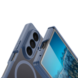 Усиленный чехол синего цвета с MagSafe для Samsung Galaxy Z Fold 8 Ultra, серия Expn Series Magnetic от Dux Ducis