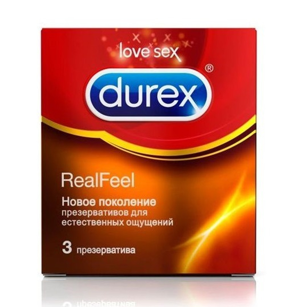 Презервативы для естественных ощущений Durex RealFeel 3шт
