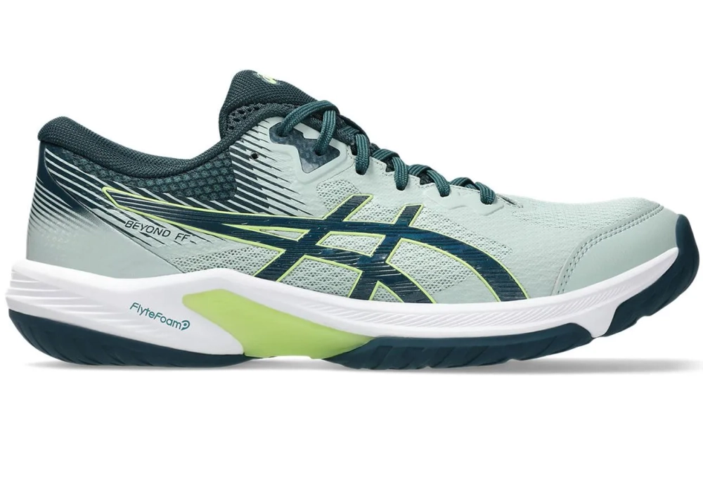 Мужские кроссовки для сквоша/бадминтона Asics Beyond FF - lichen rock/tranquil teal
