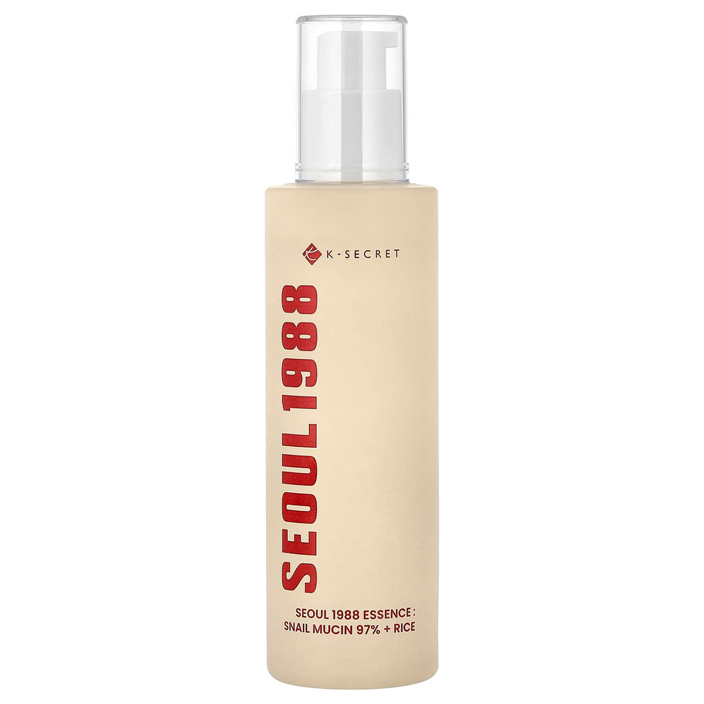 K-Secret, Seoul 1988 Essence, 97% муцина улитки и риса, 100 мл (3,38 жидк. унции)