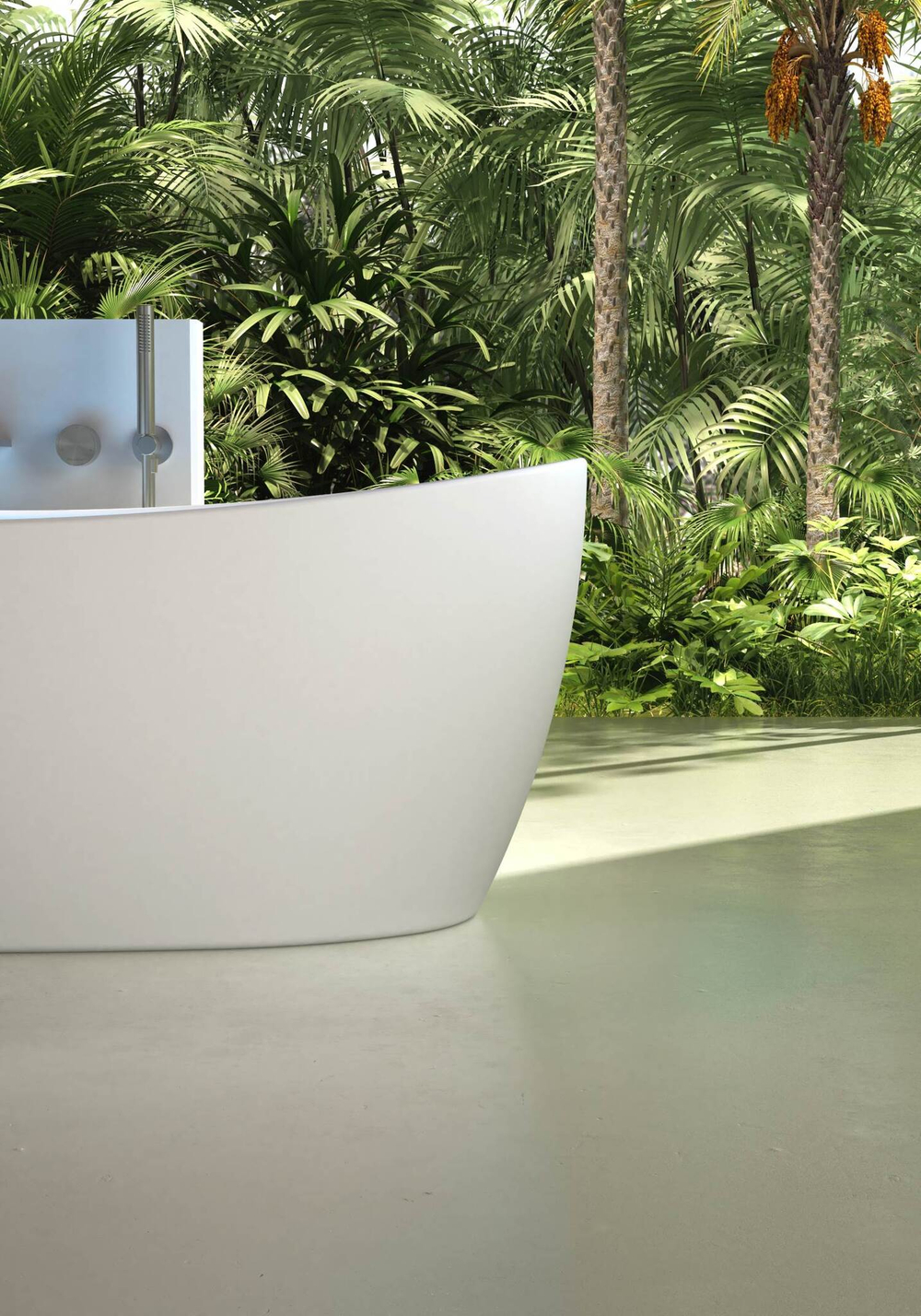 Ванна Солид Серфейс (Solid Surface) Vincea VBT-6S03MW, 1700*800*630, белый матовый, щелевой перелив,
