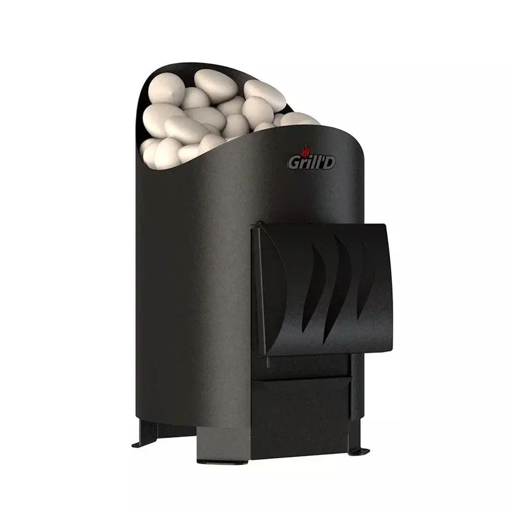 Дровяная банная печь Grill'D Aurora 120 Short (дверца без стекла)