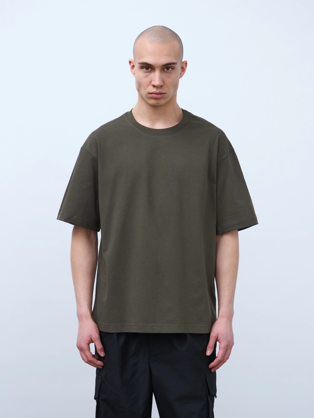 Футболка оверсайз (хаки) 230 г
