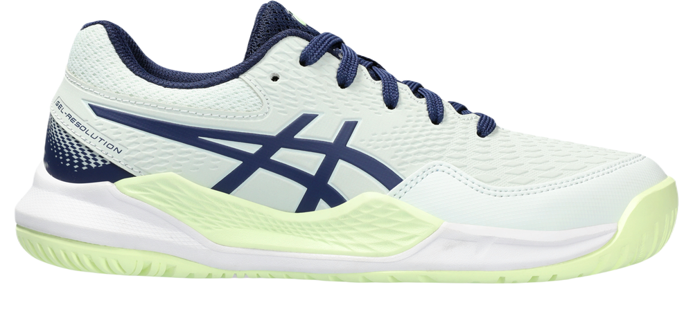 детские Кроссовки теннисные Asics Gel-Resolution 9 GS - pale mint/blue expanse