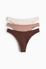Трусы-стринги из микрофибры, 3 шт. - H&M