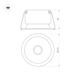 Светильник MS-HARBOR-R123-20W Day4000 (BK, 24 deg, 230V) (Arlight, IP20 Металл, 5 лет)