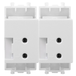 USB зарядное устройство модульное, "Avanti", "Белое облако", 2 модуля