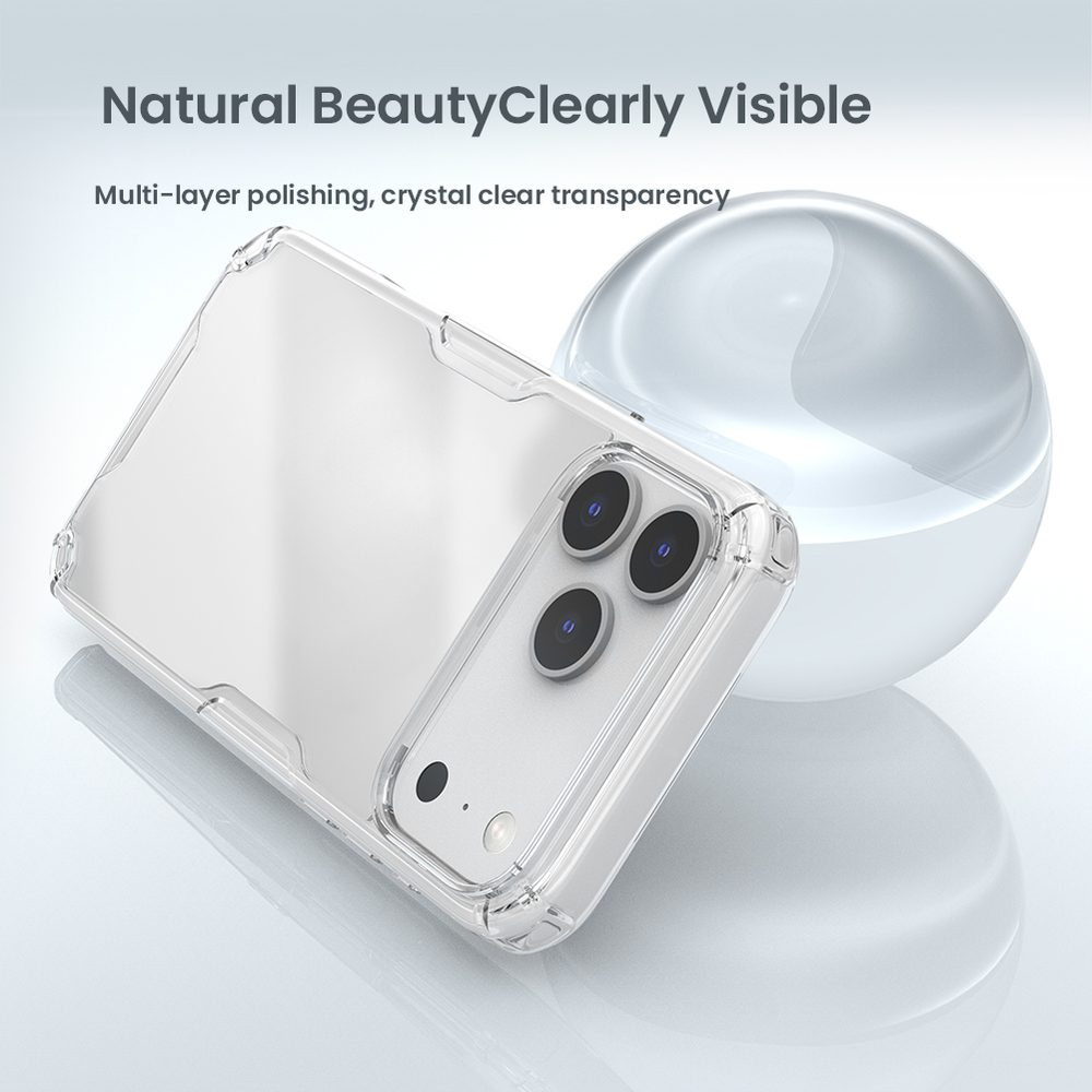 Прозрачный защитный чехол для смартфона iPhone 17 Pro Max, серия Nature TPU Pro от Nillkin