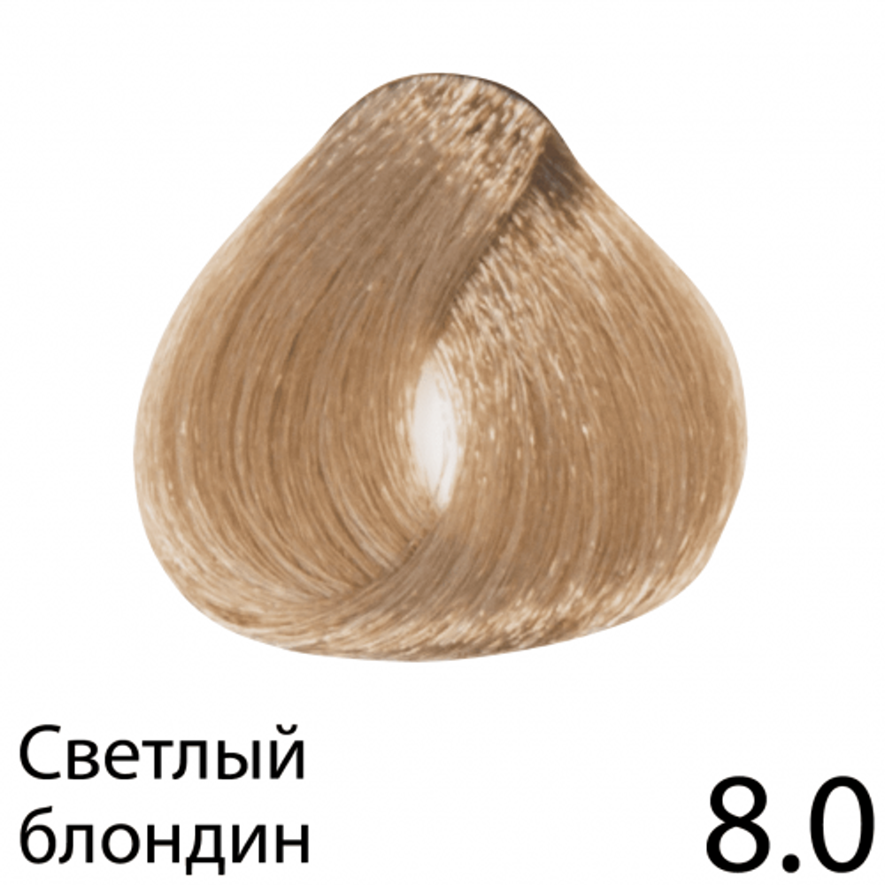 Перманентная крем-краска для волос без аммиака, Regal Zero (светло-русая), 8.0, BES Перманентная крем-краска для волос без аммиака, Regal Zero (светло-русая), 8.0, BES