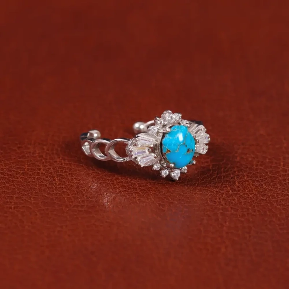 Серебряное кольцо с бирюзой Mashahir 35162 Иран