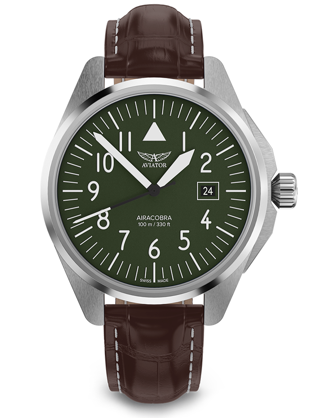 Чаcы кварцевые AVIATOR AIRACOBRA TYPE A V.1.38.0.319.4 мужские