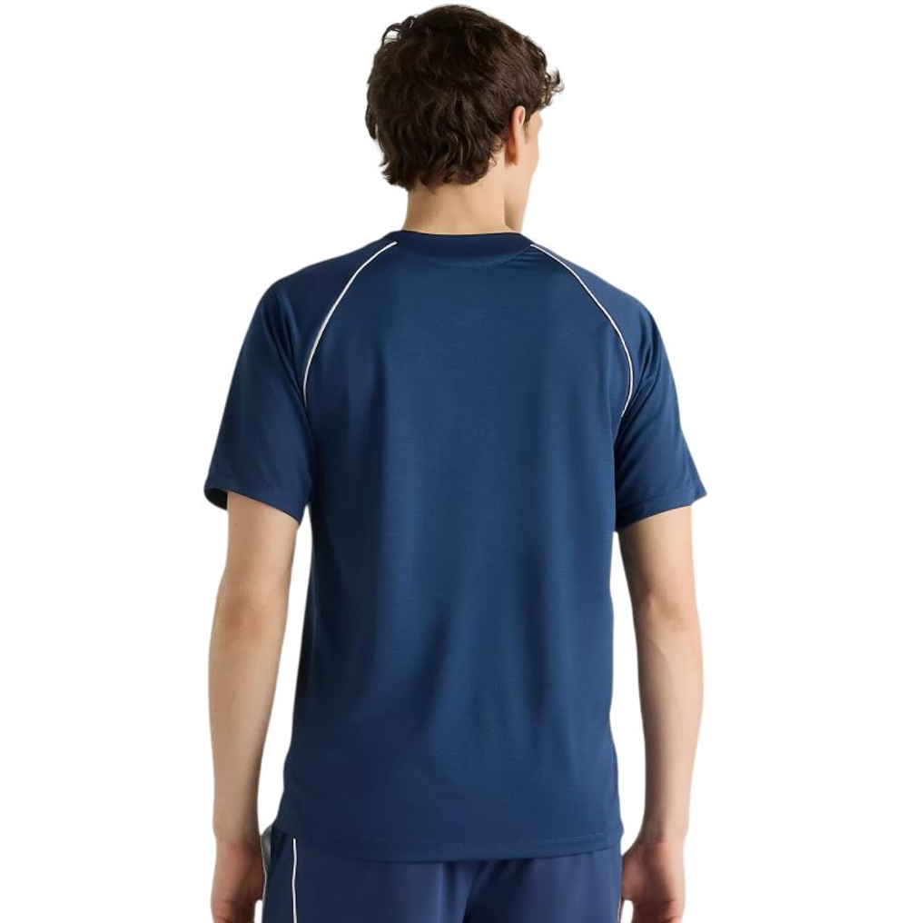 Мужская теннисная футболка New Balance Tournament — navy