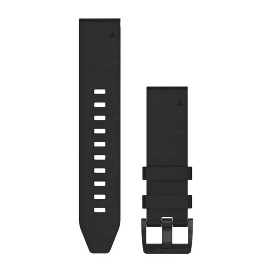 Кожаный ремешок QuickFit 22 для Garmin Fenix 5 (черный) 010-12740-01