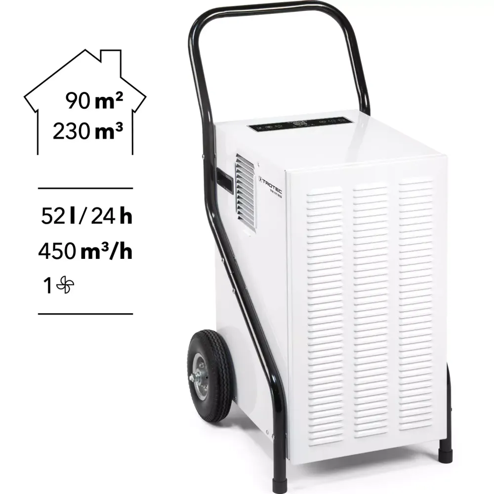Осушитель воздуха TROTEC TTK 171 ECO мобильный - [до 52 л. за сутки / для S≈90 м²]