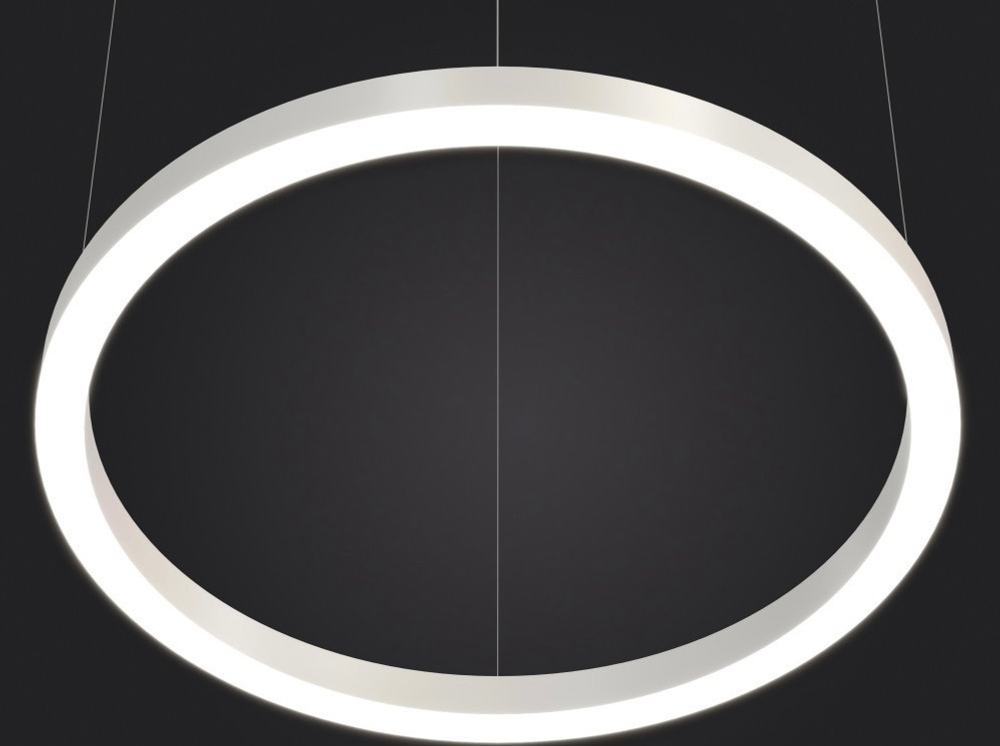 Подвесной LED светильник кольцевой OREOL-800 60Вт 5000К 5100Лм белый IP20 800х800х100мм DARKLUM