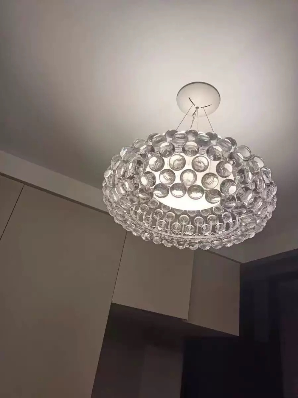 Pendant design lamp CABOCHE media by Foscarini (Clear)