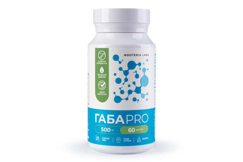 Nooteria Labs "ГАМК" ("GABA"), 60 капсул