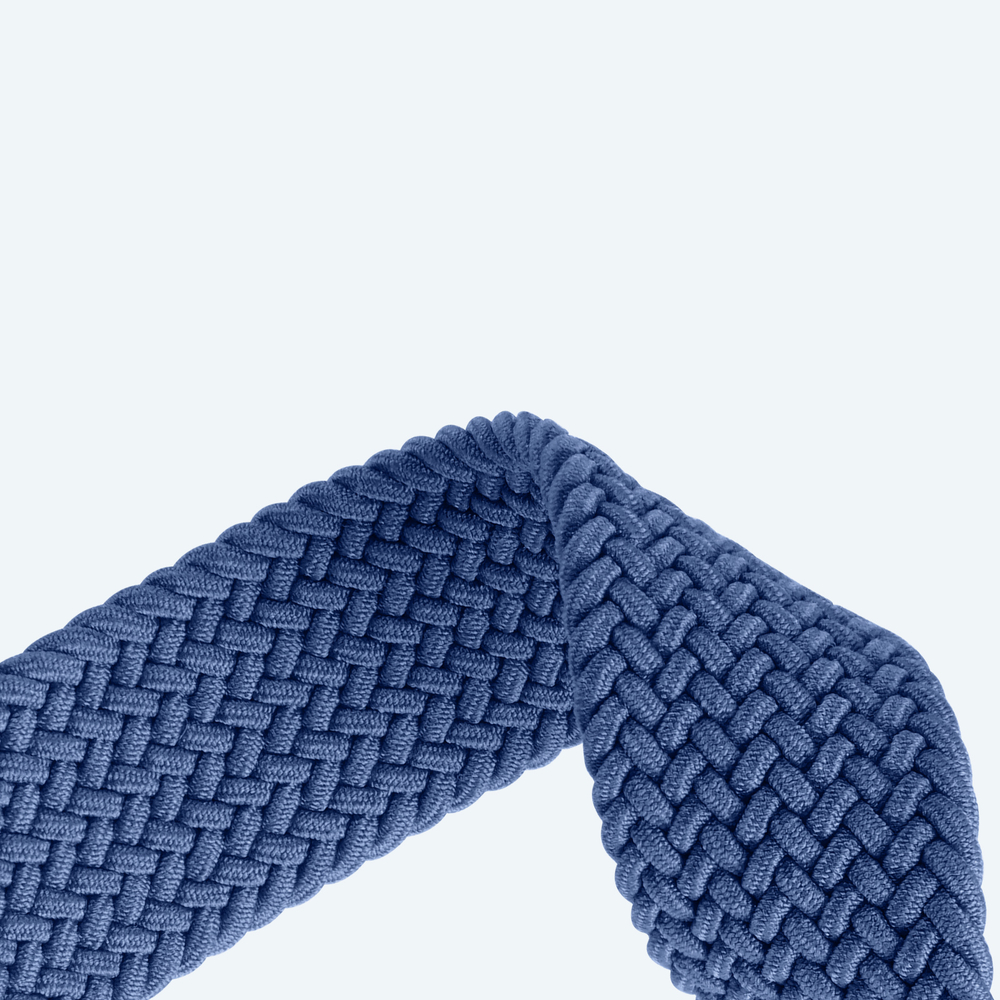 Эластичный ремешок синего цвета (Storm Blue) от Dux Ducis для смарт часов Apple Watch размером 42, 44, 45, 46, 49MM, серия Strap (Mixture Pro Series)