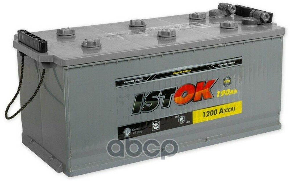 Аккумулятор ISTOK 190 А/ч R+(4) 525x240x242 K EN 1200 А (под болт)