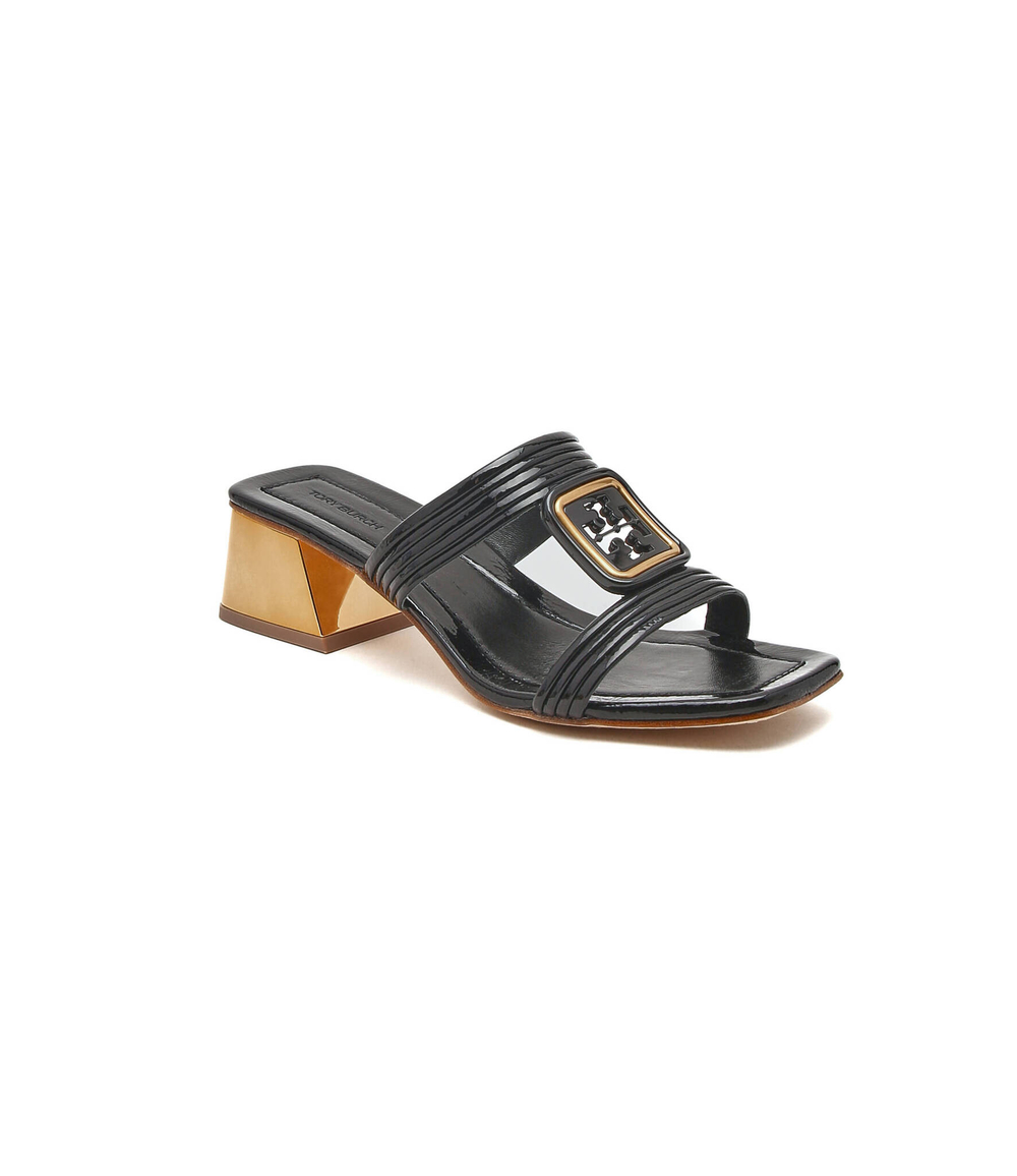 Кожаные шлепанцы TORY BURCH - черный(134897)