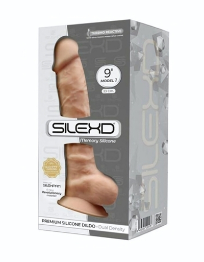 Телесный фаллоимитатор SILEXD Model 3 - 23,1 см. (Цвет: телесный)