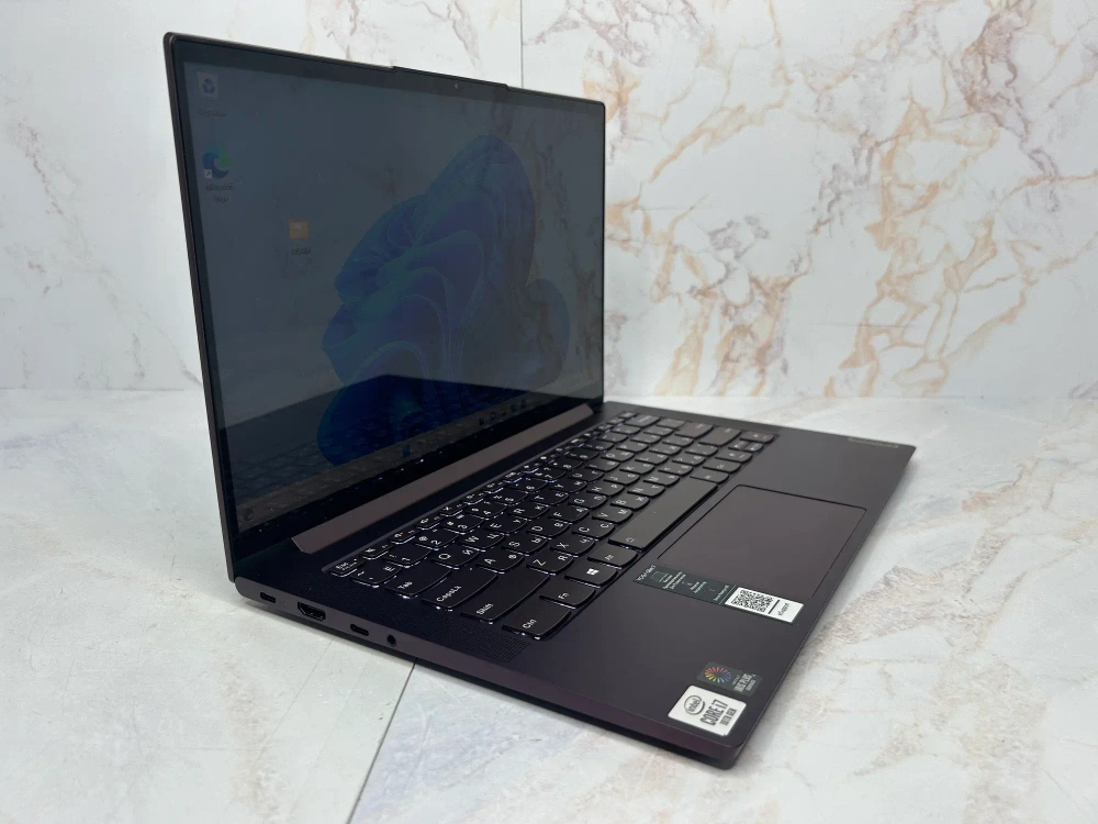Ноутбук Lenovo Yoga Slim 7-14IIL05 Конфигурация: Intel Core i7 1065G7 1.3 ГГц/16 ГБ/512 ГБ SSD/Intel Iris Plus Graphics/Windows 11 Домашняя/14"/1920x1080 пикс./A1