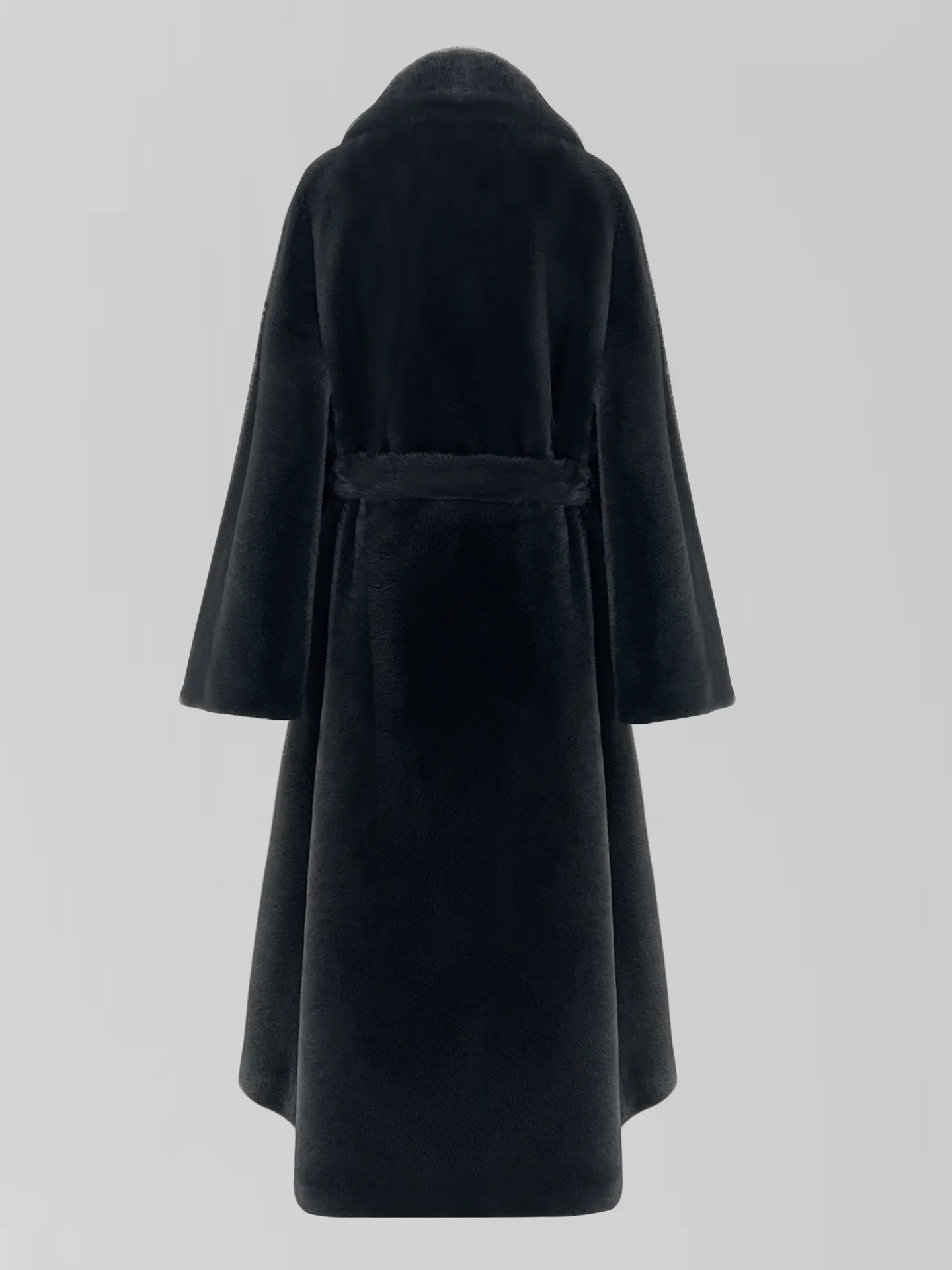 Шуба Classic Fashion 3152 со скрытыми застежками и поясом