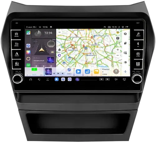 Магнитола для Hyundai Santa Fe 2012-2018 - Kuberg OL-9703 (кнопки и крутилки) Android 13, Быстрая, CarPlay, 4G SIM-слот