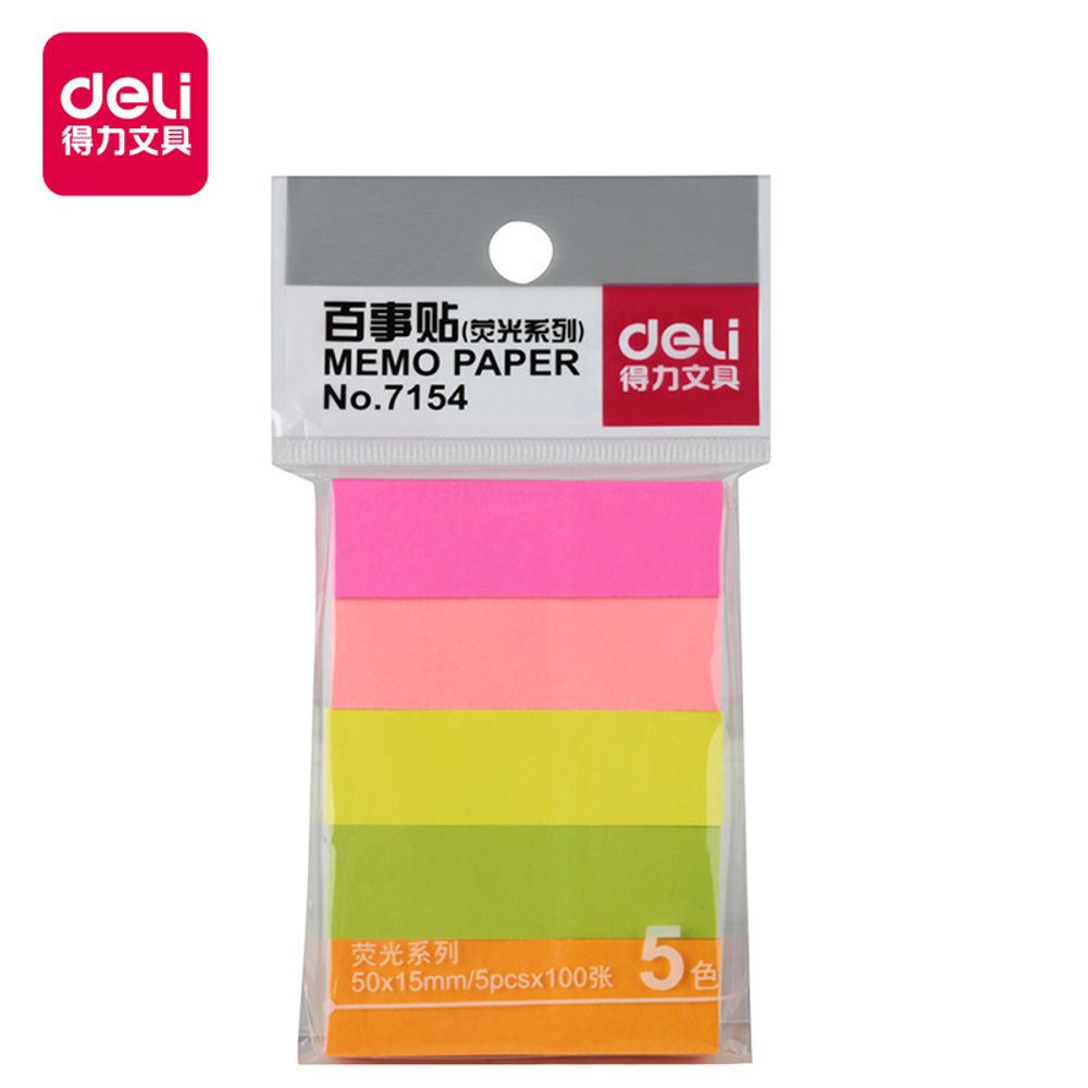 Стикеры для заметок Deli, 5 шт Стикеры для заметок Deli, 5 шт