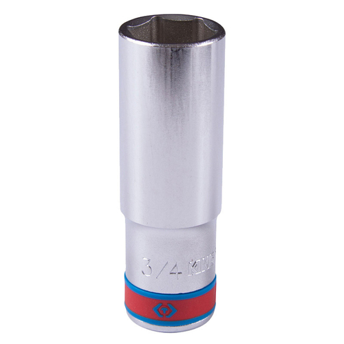 KING TONY (423524S) Головка торцевая глубокая шестигранная 1/2", дюймовая 3/4"