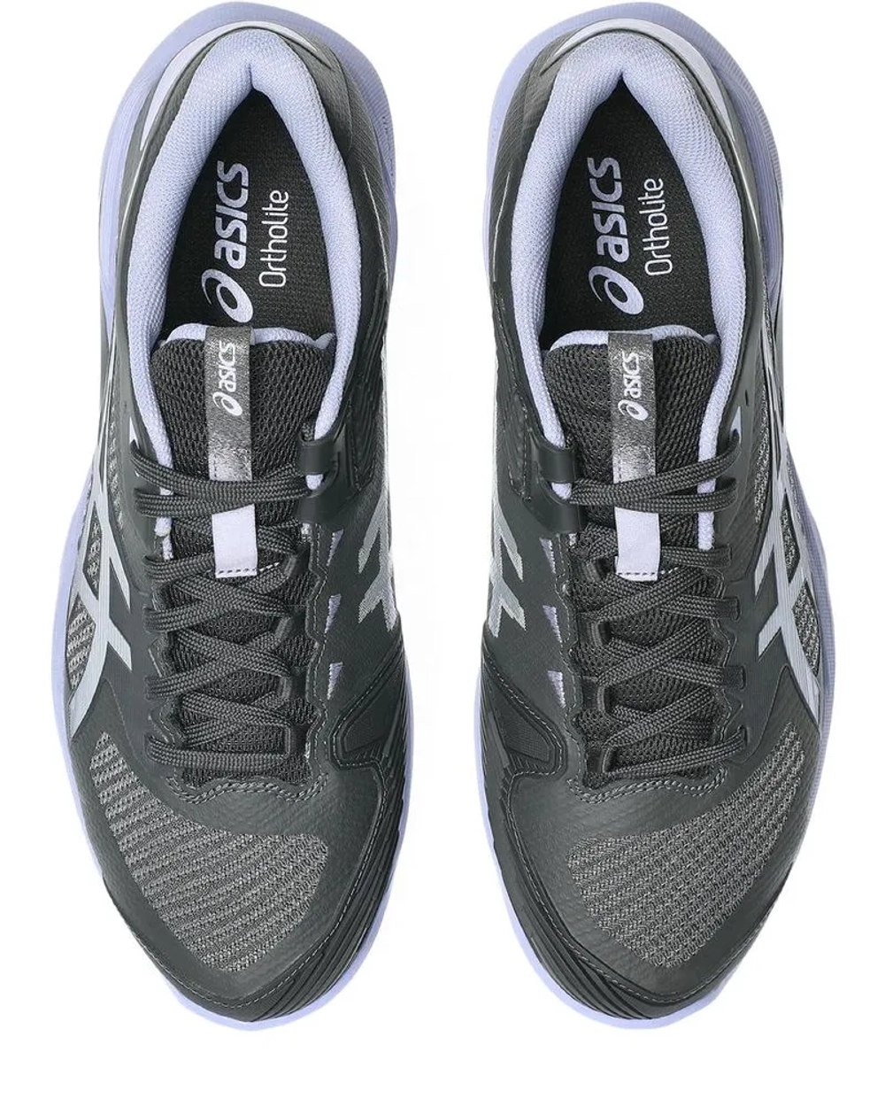 Мужские кроссовки теннисные Asics Solution Speed FF 4 Night Energy - graphite grey/pure silver