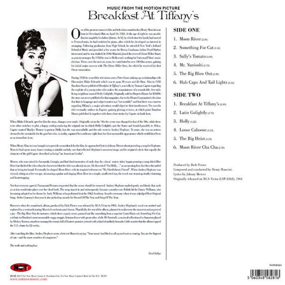 Henry Mancini — Breakfast At Tiffany's (LP)