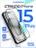 Стекло защитное закаленное для iPhone 15 Plus 6.7" Full Screen FG-25 черное